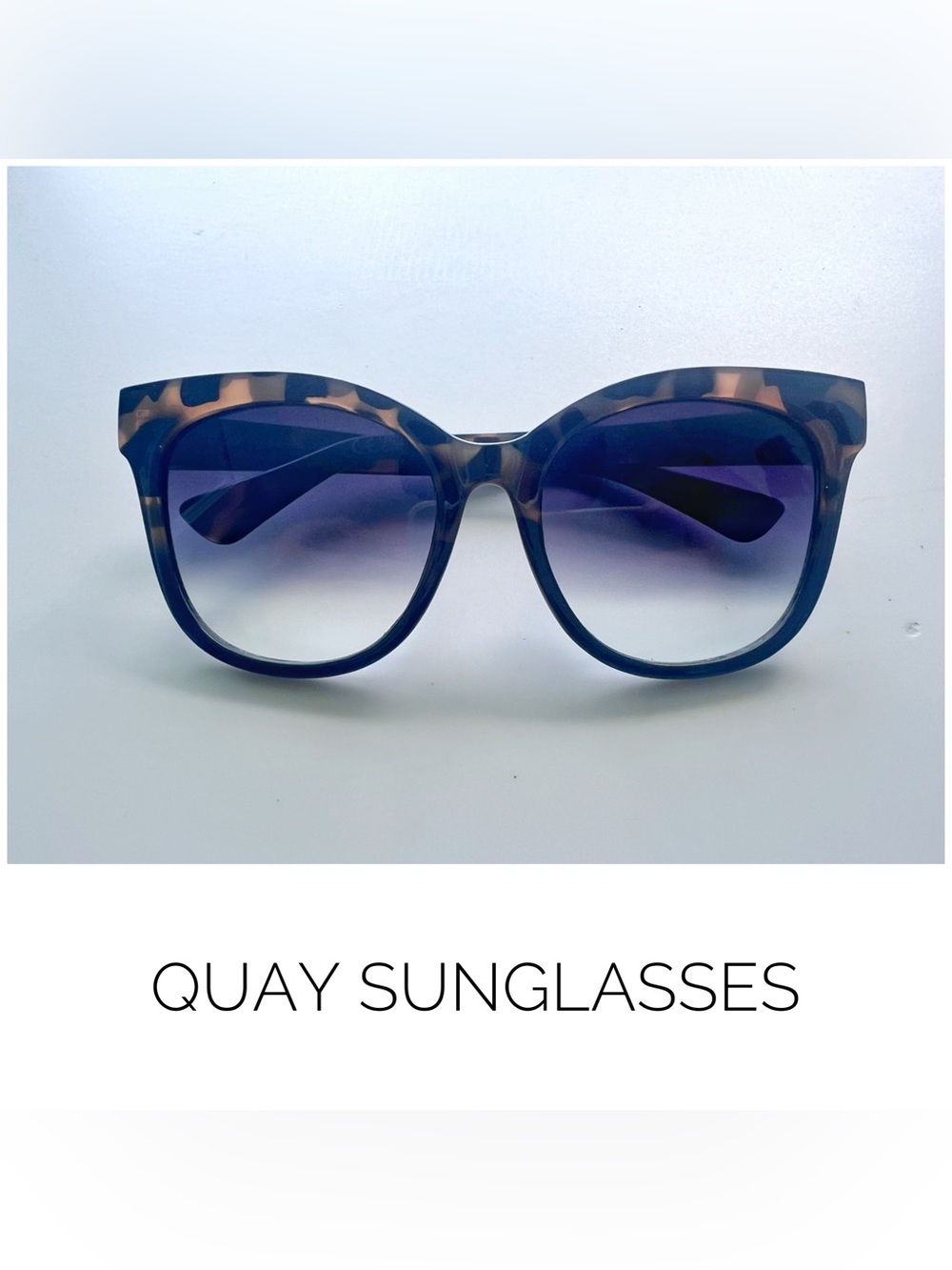 ❌QUAY sunglasses It’s My Way cat eye oversized tortoise brown black❌